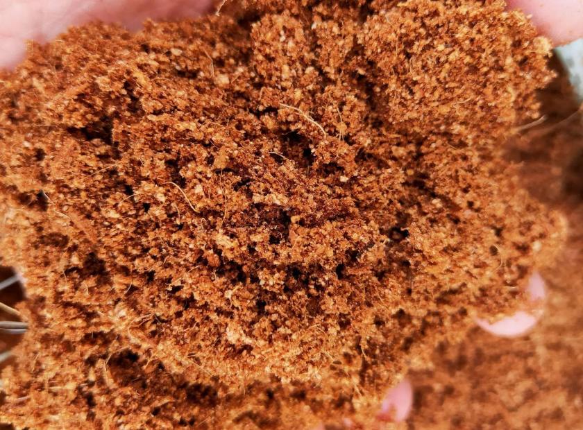 椰糠螺旋压榨脱水机处理视频